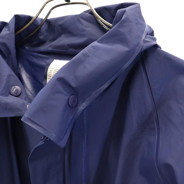 レイン ジャケット M-L ネイビー ベンチレーション メンズ