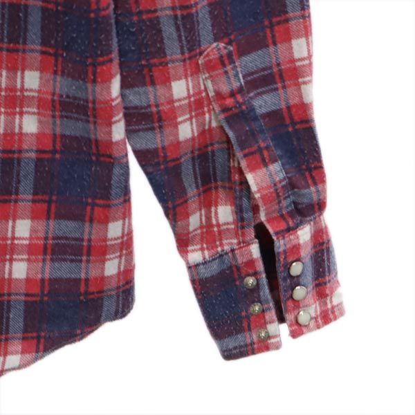 DEECEE BRAND ディーシーブランド 80s ヴィンテージ USA製 チェック 長袖 ウエスタンシャツ 14 1/2 ネイビー系 メンズ