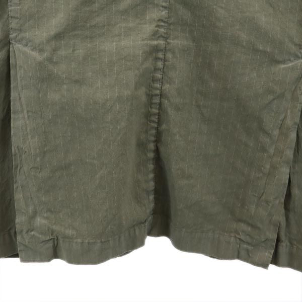 ASPESI アスペジ イタリア製 ストライプ柄 テーラードジャケット カーキ×ホワイト メンズ