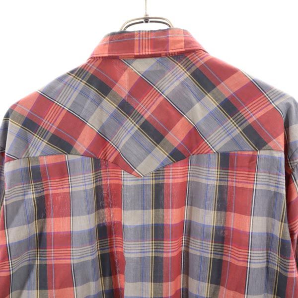 RUSTLER ラスラー 80s ヴィンテージ チェック 長袖 ウエスタンシャツ 17 メンズ