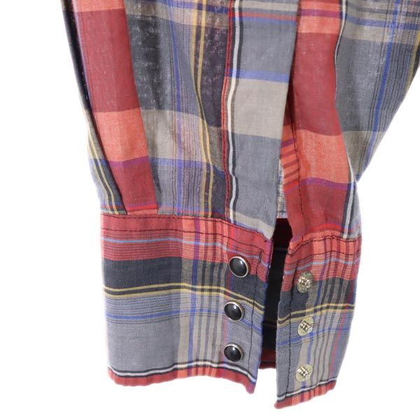 RUSTLER ラスラー 80s ヴィンテージ チェック 長袖 ウエスタンシャツ 17 メンズ