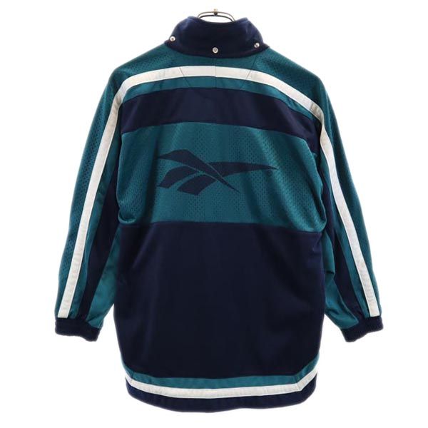 リーボック ジャージ トラックジャケット 164 グリーン系 Reebok 裏起毛 メンズ