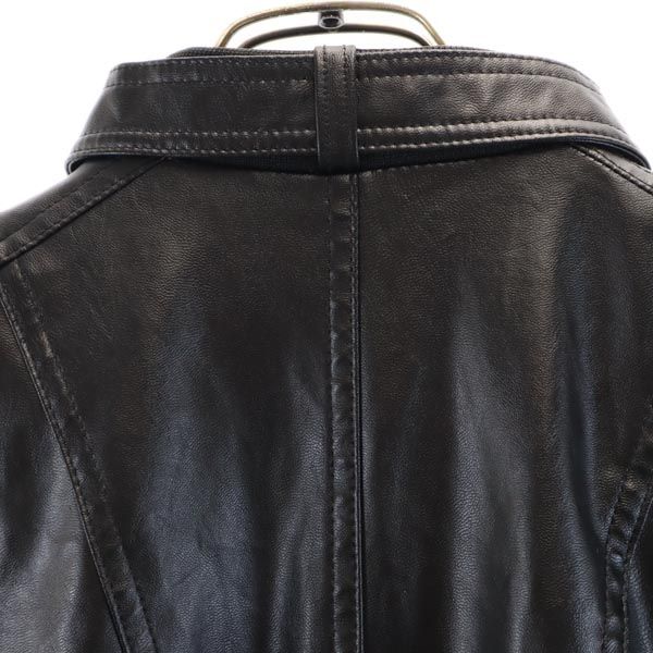 Columbia コロンビア アウトドア フェイク レザージャケット XL ブラック レディース