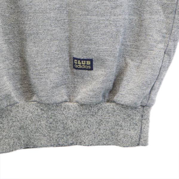 CLUBadidas クラブアディダス 70s 80s ヴィンテージ デサント製 バイカラー 長袖 スウェット トレーナー O グレー系 メンズ