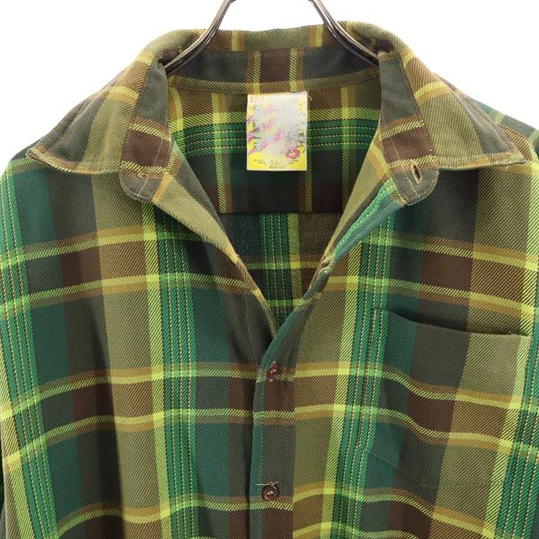 BURTON バートン 長袖 チェックシャツ S グリーン系 メンズ