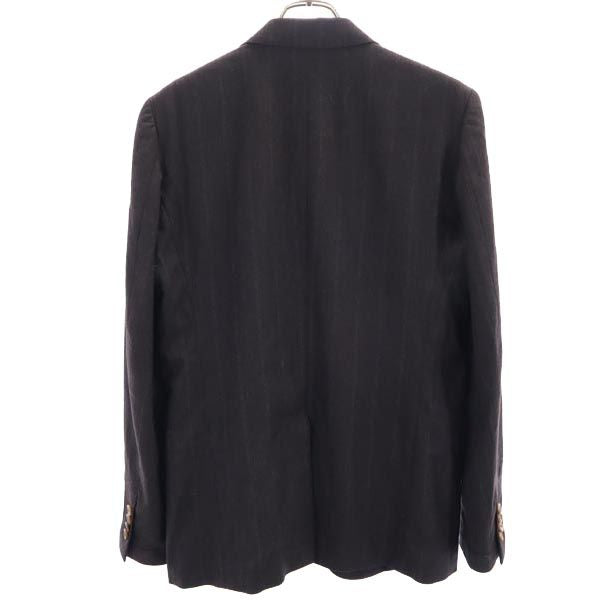 KATHARINE HAMNETT キャサリンハムネット ウールブレンド ストライプ テーラードジャケット L グレー系 メンズ