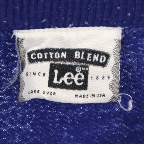 Lee リー 90s オールド USA製 長袖 スウェット トレーナー ブルー 裏起毛 メンズ