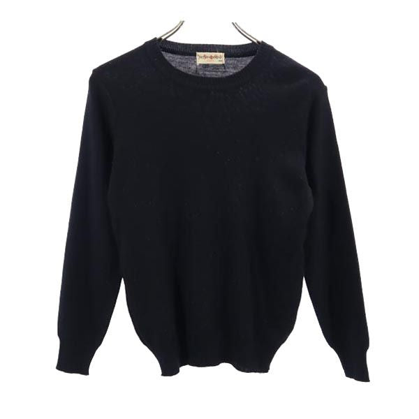 YVES SAINT LAURENT イヴサンローラン 80s 90s オールド ウールブレンド 長袖 セーター 150 ブラック系 ニット キッズ