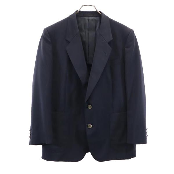 LANVIN ランバン モヘアブレンド テーラードジャケット ST46-54 ネイビー メンズ