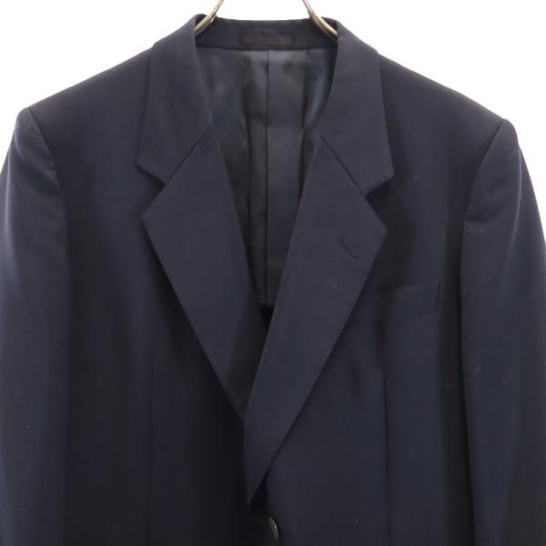 LANVIN ランバン モヘアブレンド テーラードジャケット ST46-54 ネイビー メンズ