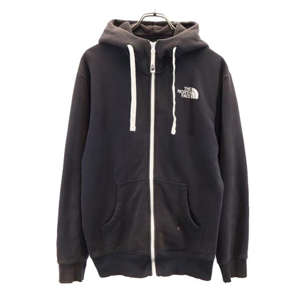THE NORTH FACE ノースフェイス アウトドア NT11530 長袖 ジップパーカー M 黒系 裏起毛 メンズ