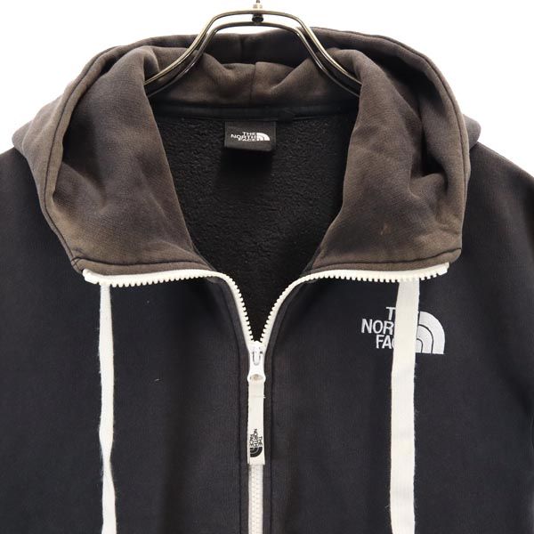 THE NORTH FACE ノースフェイス アウトドア NT11530 長袖 ジップパーカー M 黒系 裏起毛 メンズ