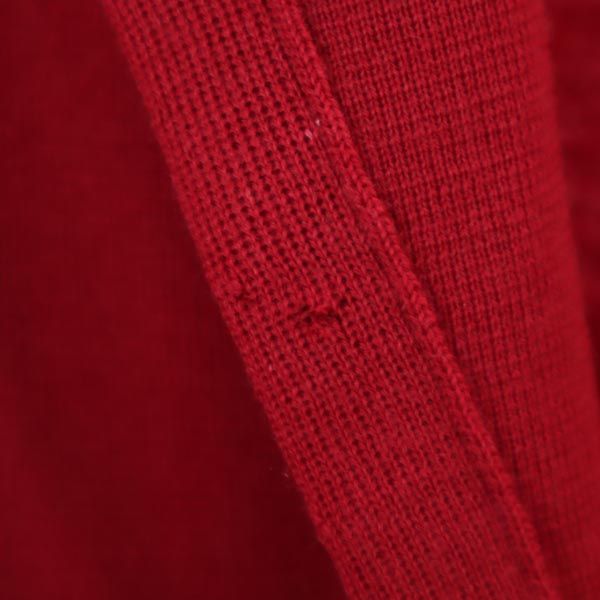 Pierre Cardin ピエールカルダン ウール ニット テーラードジャケット M レッド レディース