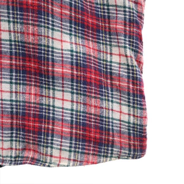 NORTHWEST 90s オールド 長袖 チェックシャツ 2X レッド系 裏キルト メンズ