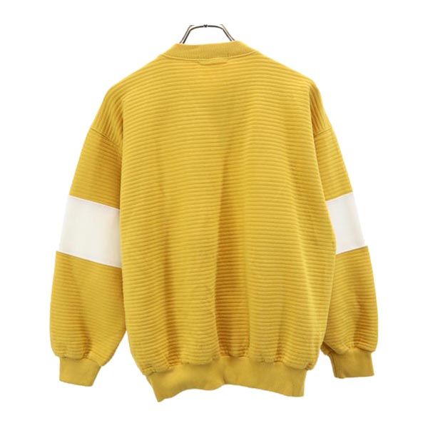 MIKI SPORTS COLLECTION ミキスポーツコレクション 長袖 スウェット ハーフジップ トレーナー M イエロー系 メンズ