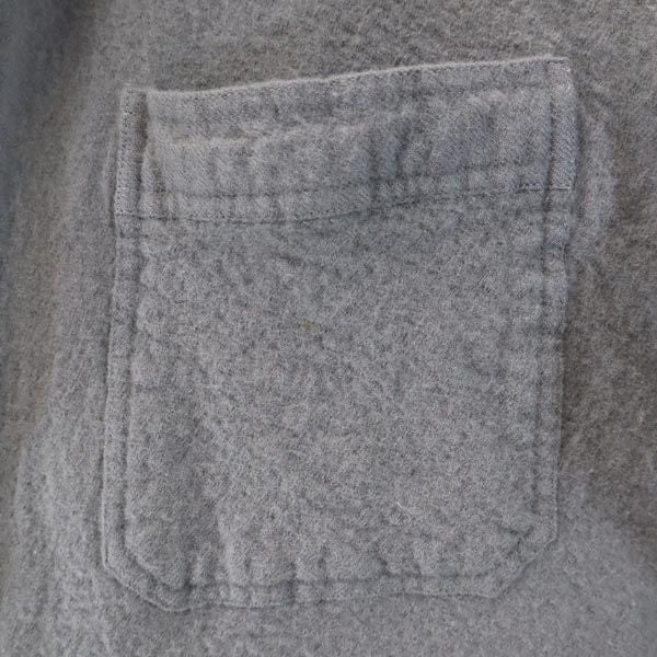 Pierre Cardin ピエールカルダン カシミヤウール 長袖 シャツ M グレー 起毛 レディース