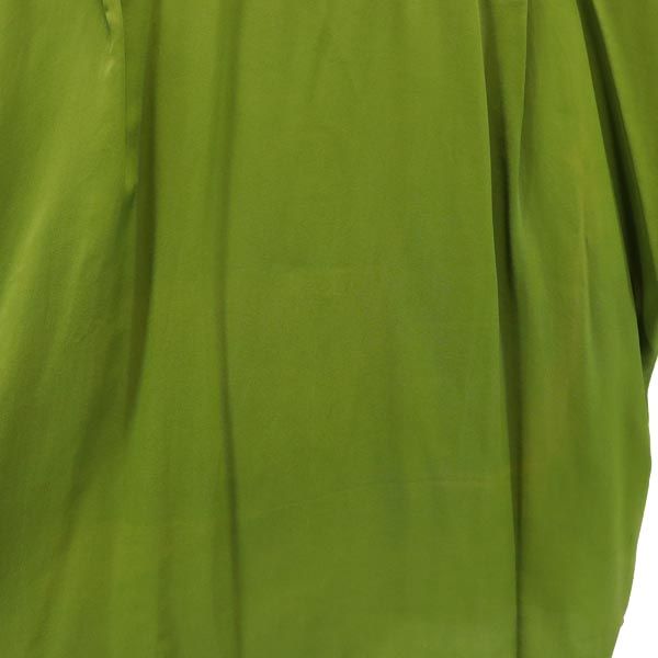 ANNE KLEIN アンクライン 90s オールド シルク 長袖 シャツ 8 グリーン系 ブラウス レディース