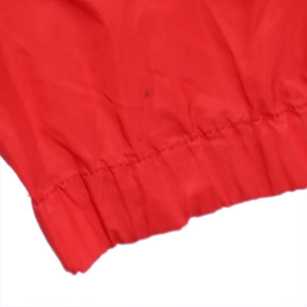 adidas アディダス 70s 80s デサント製 ヴィンテージ トレフォイルロゴ ナイロンジャケット M レッド系 メンズ