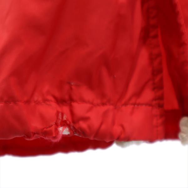 adidas アディダス 70s 80s デサント製 ヴィンテージ トレフォイルロゴ ナイロンジャケット M レッド系 メンズ