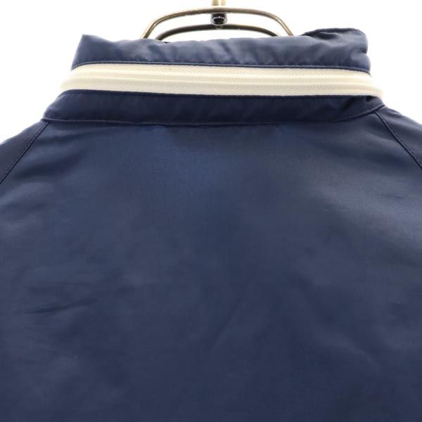 アディダス 70s 80s ヴィンテージ デサント製 トレフォイルロゴ ナイロンジャケット S ネイビー系 adidas メンズ