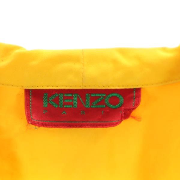 KENZO ケンゾー 日本製 長袖 セーラーカラー シャツ M イエロー レディース