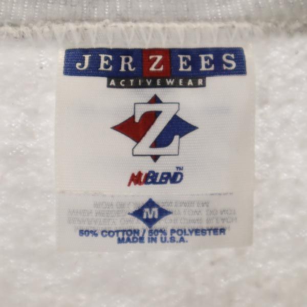 JERZEES ジャージーズ 90s オールド USA製 長袖 スウェット トレーナー M グレー 裏起毛 メンズ