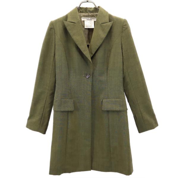 KATHARINE HAMNETT LONDON キャサリンハムネットロンドン テーラードジャケット M グリーン系 レディース