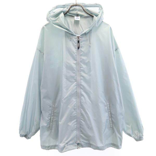 adidas アディダス 80s ヴィンテージ デサント 日本製 AD-4711 トレフォイルロゴ ナイロンジャケット L-O グレー系 パーカー メンズ