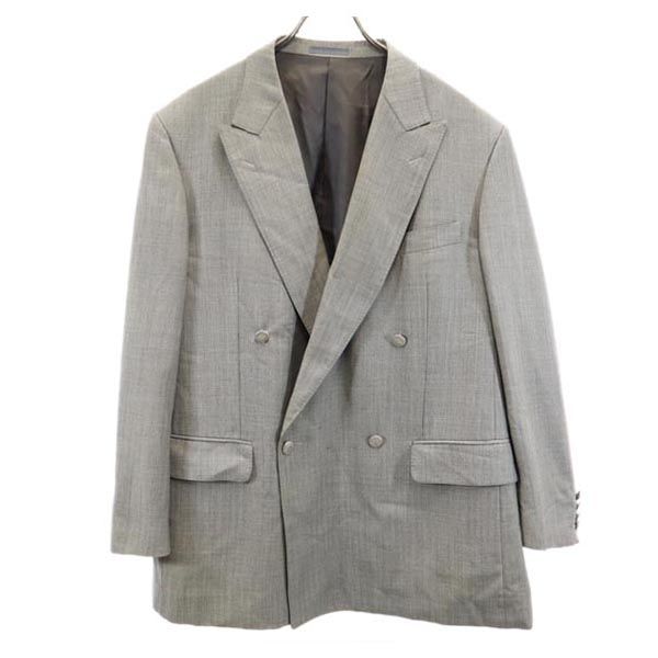 BURBERRY バーバリー 日本製 三陽商会 ヘリンボーン柄 テーラードジャケット グレー メンズ