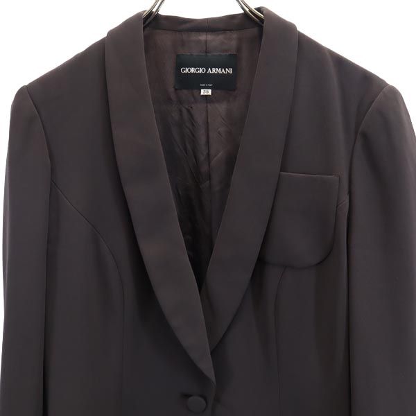 GIORGIO ARMANI ジョルジオアルマーニ イタリア製 テーラードジャケット 38 ブラウン系 レディース
