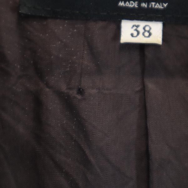 GIORGIO ARMANI ジョルジオアルマーニ イタリア製 テーラードジャケット 38 ブラウン系 レディース
