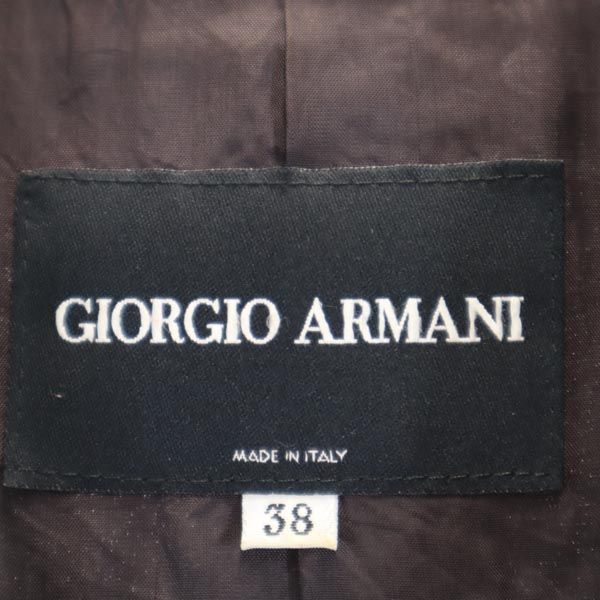 GIORGIO ARMANI ジョルジオアルマーニ イタリア製 テーラードジャケット 38 ブラウン系 レディース