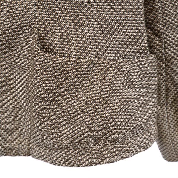 GIORGIO ARMANI ジョルジオアルマーニ イタリア製 ノーカラー ジャケット 36 ブラウン系 レディース