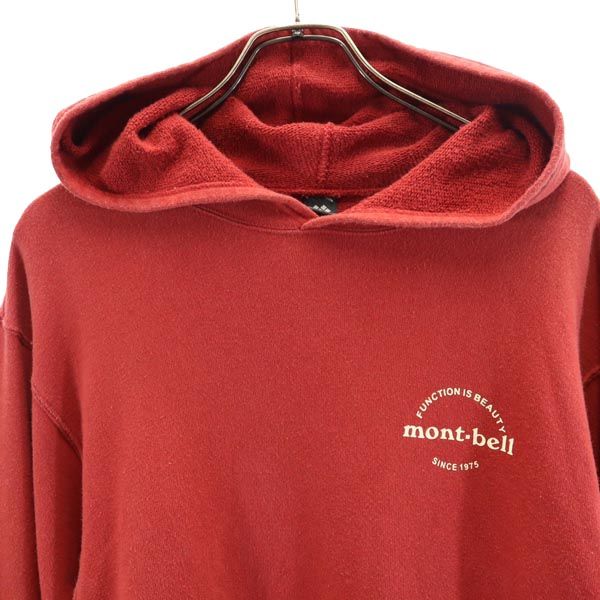 mont-bell モンベル スウェットパーカー M レッド メンズ