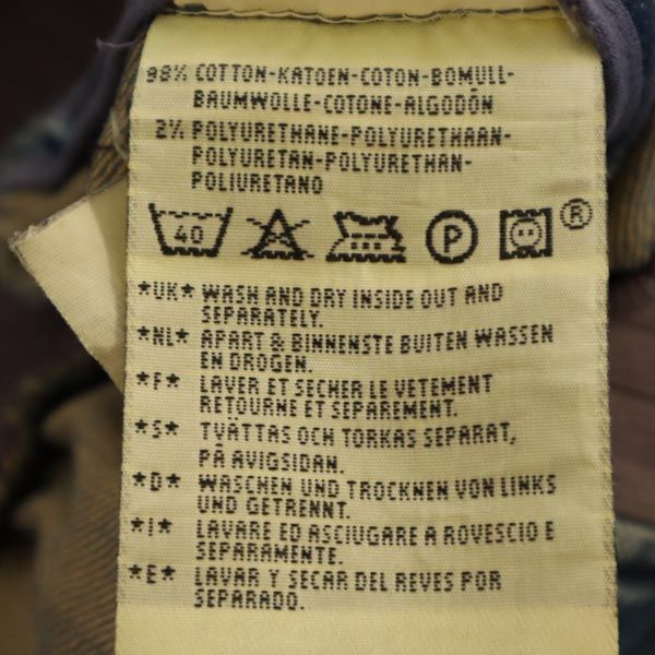 Levi's リーバイス 00s ユーロリーバイス チュニジア製 3200-1144 ノーカラー ジップ デニムジャケット S Gジャン レディース