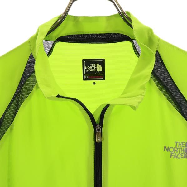 THE NORTH FACE ノースフェイス アウトドア NP11015 ジップアップ ナイロンジャケット L グリーン系 メンズ