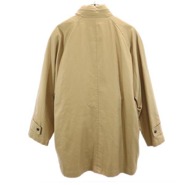 Aquascutum アクアスキュータム 日本製 2WAY ステンカラーコート M ベージュ系 中綿ライナー付き メンズ