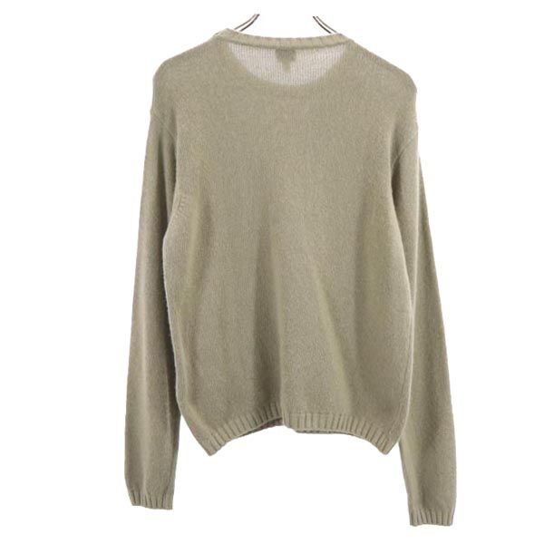 ARMANI JEANS アルマーニジーンズ イタリア製 アンゴラブレンド 長袖 セーター I40 グレージュ ニット レディース