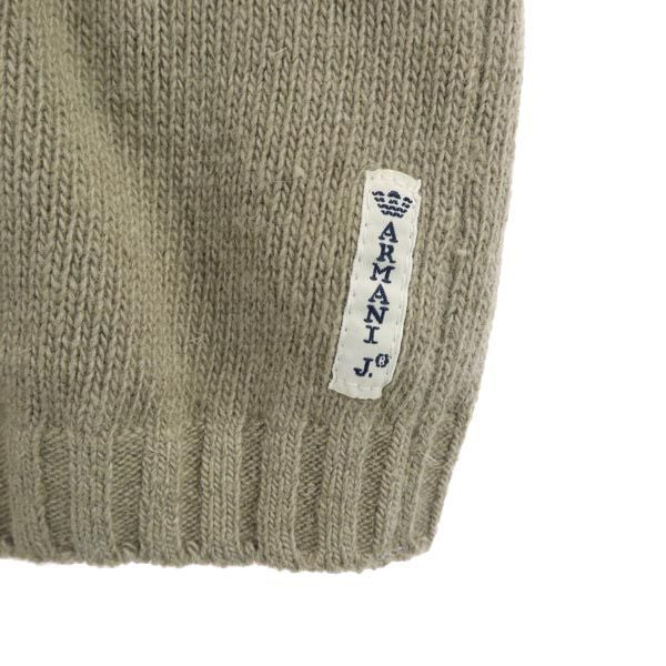 ARMANI JEANS アルマーニジーンズ イタリア製 アンゴラブレンド 長袖 セーター I40 グレージュ ニット レディース