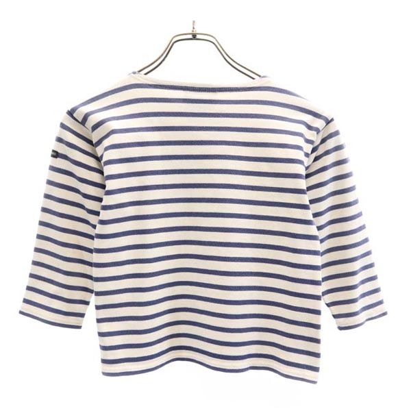 SAINT JAMES セントジェームス フランス製 ボーダー 長袖 Tシャツ 6ans ネイビー系 ロンT キッズ