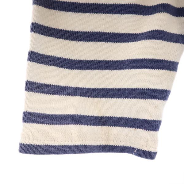 SAINT JAMES セントジェームス フランス製 ボーダー 長袖 Tシャツ 6ans ネイビー系 ロンT キッズ