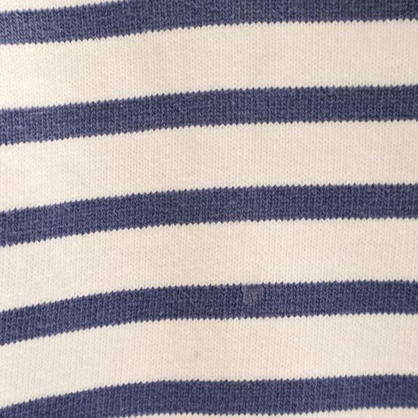 SAINT JAMES セントジェームス フランス製 ボーダー 長袖 Tシャツ 6ans ネイビー系 ロンT キッズ