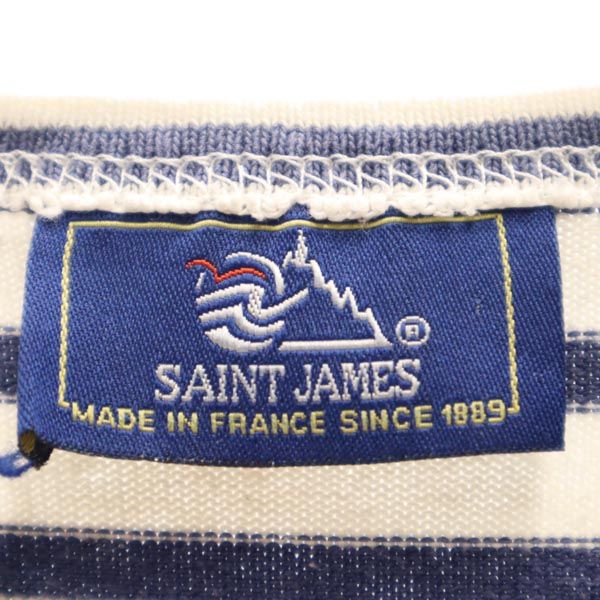 SAINT JAMES セントジェームス フランス製 ボーダー 長袖 Tシャツ 6ans ネイビー系 ロンT キッズ