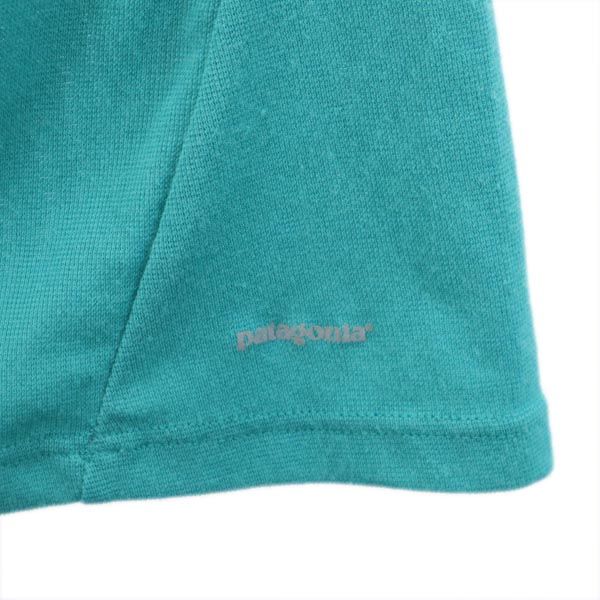 patagonia パタゴニア アウトドア 長袖 ハーフジップ カットソー S グリーン系 レディース