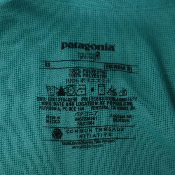 patagonia パタゴニア アウトドア 長袖 ハーフジップ カットソー S グリーン系 レディース