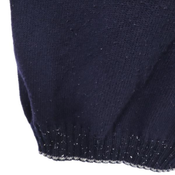 アイスバーグ イタリア製 ウールブレンド 長袖 セーター M ネイビー系 ICEBERG ニット メンズ