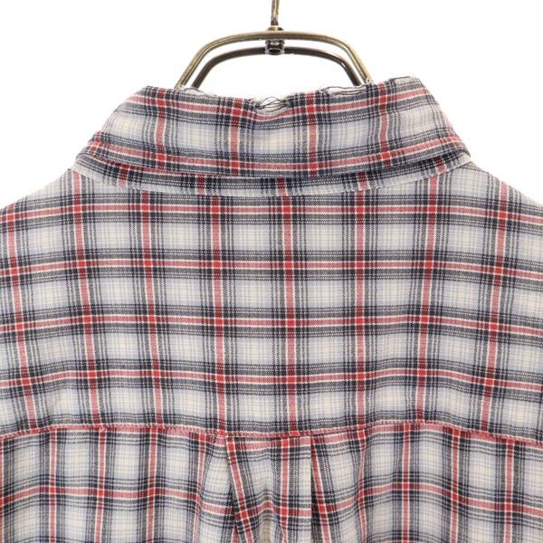 RRL ダブルアールエル チェック 長袖 ボタンダウンシャツ M グレー系 メンズ