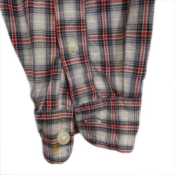 RRL ダブルアールエル チェック 長袖 ボタンダウンシャツ M グレー系 メンズ