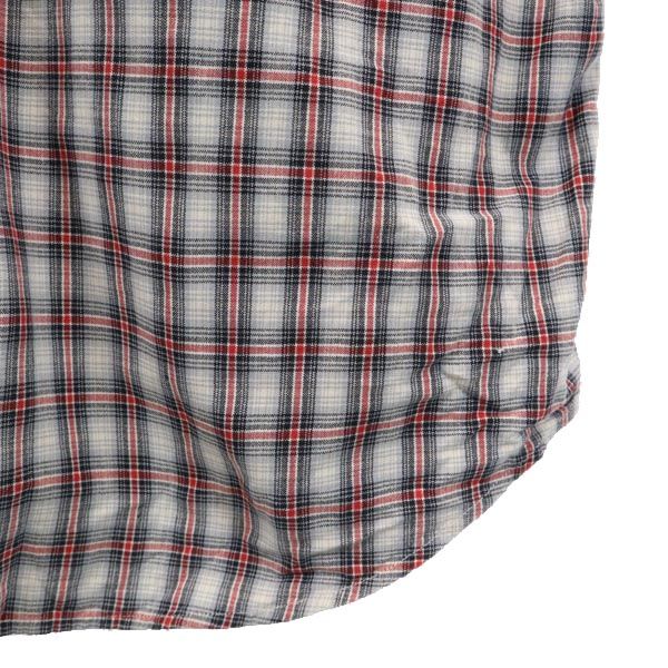 RALPH LAUREN JEANS ラルフローレンジーンズ チェック 長袖 ボタンダウンシャツ M グレー系 メンズ