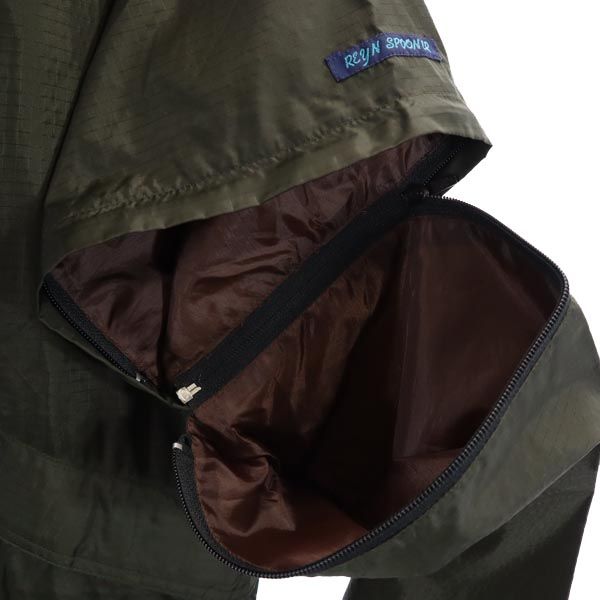 reyn spooner レインスプーナー 長袖 2WAY アノラックパーカー M カーキ 半袖 メンズ